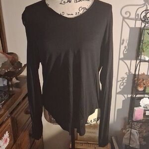 Haute Hippie Black Long Open Sleeve Women's Top Size S